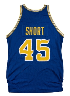 1980s Purvis Short Game Used Golden State Warriors Road Jersey (MEARS A10)